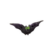 Button - Purple Glitter Boris Bat, Small MAIN