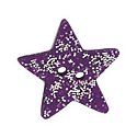 Button - Purple Disco Star, Medium MAIN