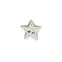 Button - Silver Disco Star, Extra Small MAIN