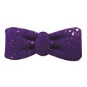 Button - Purple Glitter Bow Tie MAIN