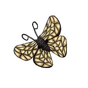 Button - Mosaic Butterfly MAIN