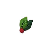 Button - Jolly Holly, Extra Small THUMBNAIL