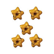 Button - Brass Star, Extra Small - Set of 5 MAIN