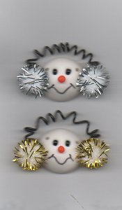 Button - Snowman with Earmuffs MAIN
