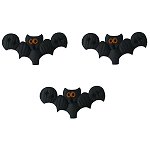 Button - Orange Eye Itty Bitty Bat (Set of 3) MAIN