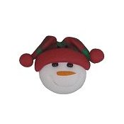 Button - Snowman with Jester Hat THUMBNAIL