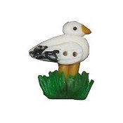 Button - Seagull in Grass THUMBNAIL