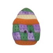 Button - Quilted Easter Egg THUMBNAIL