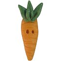 Button - Flat Carrot w/ Leaves MAIN