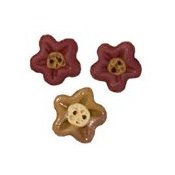 Button - Happy Flowers, Set of 3 THUMBNAIL