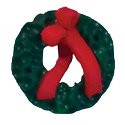 Button - Wreath w/ Windswept Bow MAIN