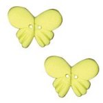 Button - Yellow Butterfly (Set of 2) MAIN