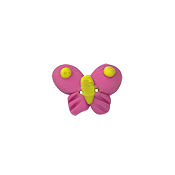 Button - Pink Social Butterfly, Small MAIN