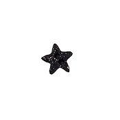 Button - Black Cosmic Star, Small MAIN