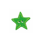 Button - Green Cosmic Star, Medium MAIN