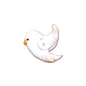 Button - Left Facing Dove THUMBNAIL