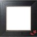 Button Frame - Autumn Leaves 5x5 Black SWATCH