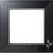 Button Frame - Blue Moon 5x5 Black SWATCH