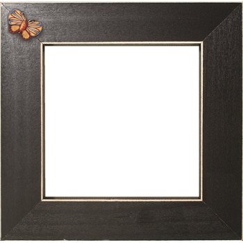 Button Frame - Dream Butterfly 5x5 Black MAIN