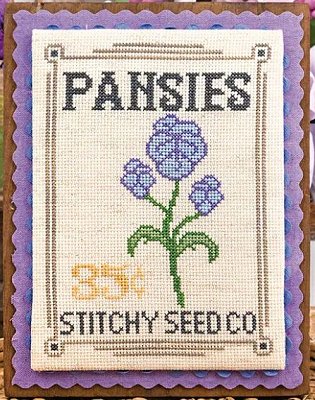 It's Sew Emma - Seed Packet Series - Pansies MAIN
