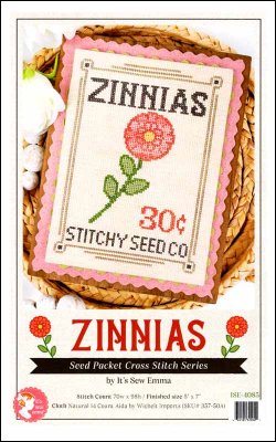 It's Sew Emma - Seed Packet Series - Zinnias MAIN