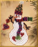 Mill Hill Snow Charmer Kit Series II - Folk Heart Snow Charmer MAIN