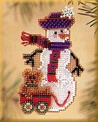 Mill Hill Snow Charmer Kit Series II - Teddy Snow Charmer THUMBNAIL