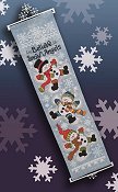 Bell Pull - 5" White Snowflakes THUMBNAIL