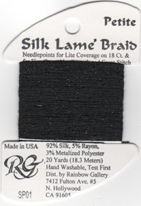 Silk Lame' Braid Petite - SP01 Black MAIN