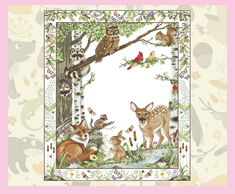 Woodland Wildlife Afghan