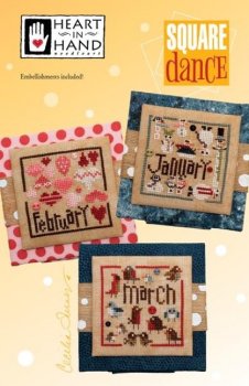Heart In Hand Needleart - Square Dance (Jan-Feb-March) MAIN