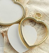 Stitch A Frame - 2.25" Heart Mini Gold THUMBNAIL