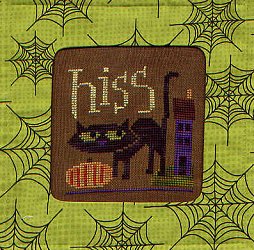 Stitch A Gift Banner - Lime Spider Webs MAIN