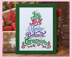 Christmas Tree of Words