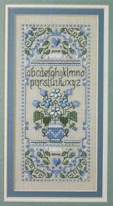 The Sweetheart Tree - Tiny Periwinkle Floral Sampler MAIN