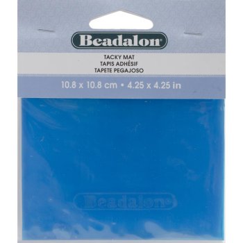 Beadalon Tacky Mat - Blue 4" x 4" MAIN