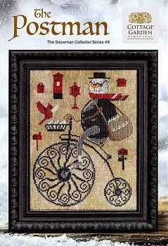 Cottage Garden Samplings - The Snowman Collector Series #4 The Postman MAIN