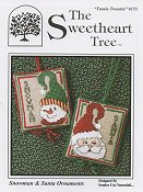 The Sweetheart Tree - Teenie Tweenie 155 Snowman & Santa Ornaments THUMBNAIL