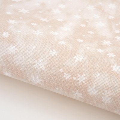 Fabric Flair Tiny Neutral Snowflakes Evenweave 28ct MAIN