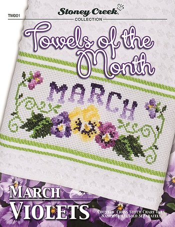 Towels of the Month - March Violets MAIN