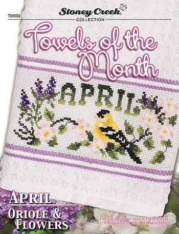 Towels of the Month - April Oriole & Flowers MAIN