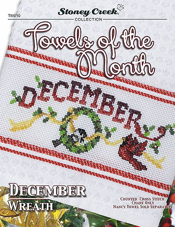 Towels of the Month - December Wreath THUMBNAIL