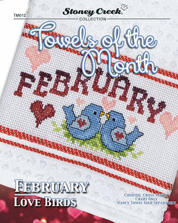 Towels of the Month - February Love Birds THUMBNAIL