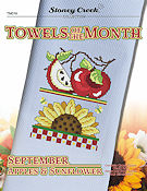 Towels of the Month - September Apples & Sunflower THUMBNAIL