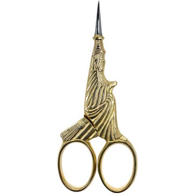 Lacis Gold Salem Witch Embroidery Scissors 4" MAIN