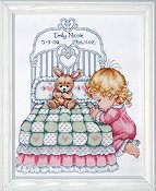 Tobin Baby Bedtime Prayer (Girl) Cross Stitch Kit THUMBNAIL