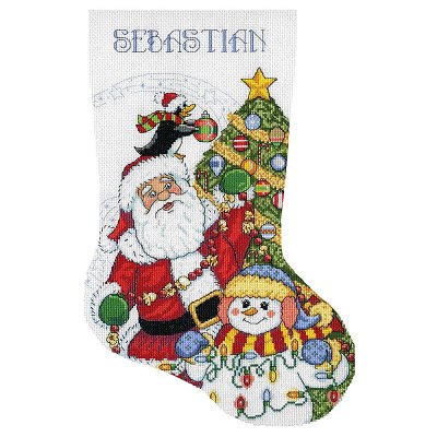 Design Works Kit - Trimming the Tree Stocking MAIN