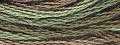 Valdani Hand Overdyed Thread Icy Leaves MAIN
