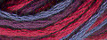 Valdani Hand Overdyed Thread Red Navy MAIN