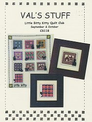 Val's Stuff - Little Bitty Kitty Quilt Club September & October MAIN